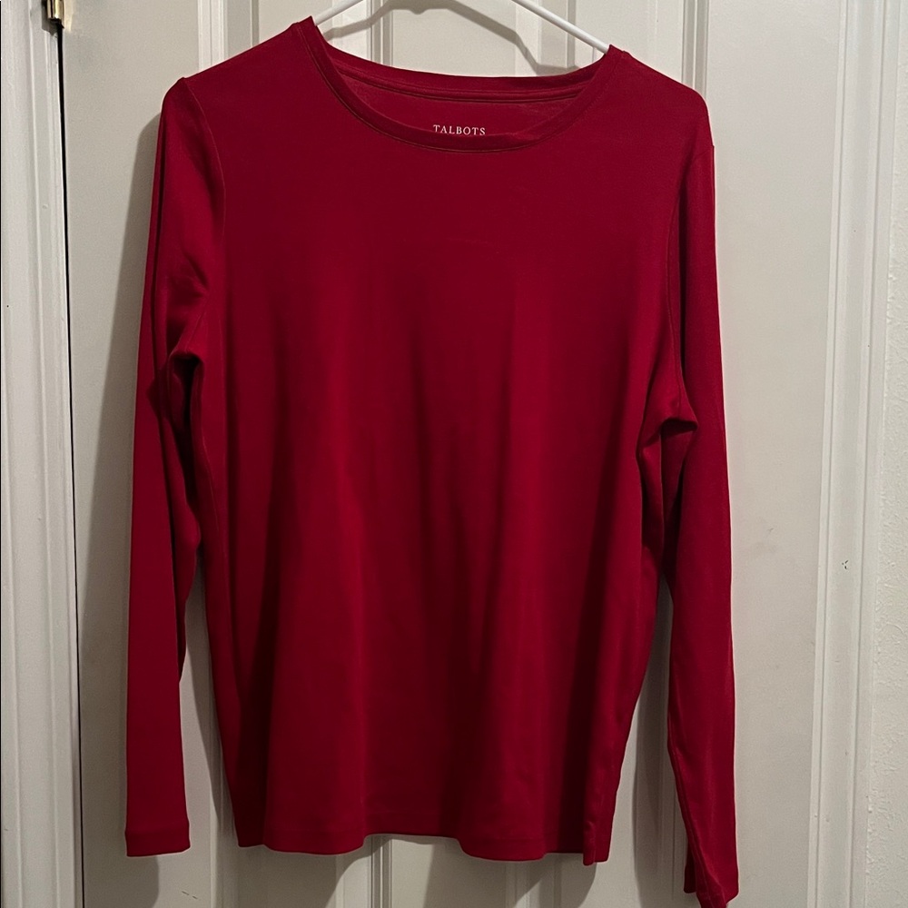 Talbots Scarlet Long Sleeve Tee